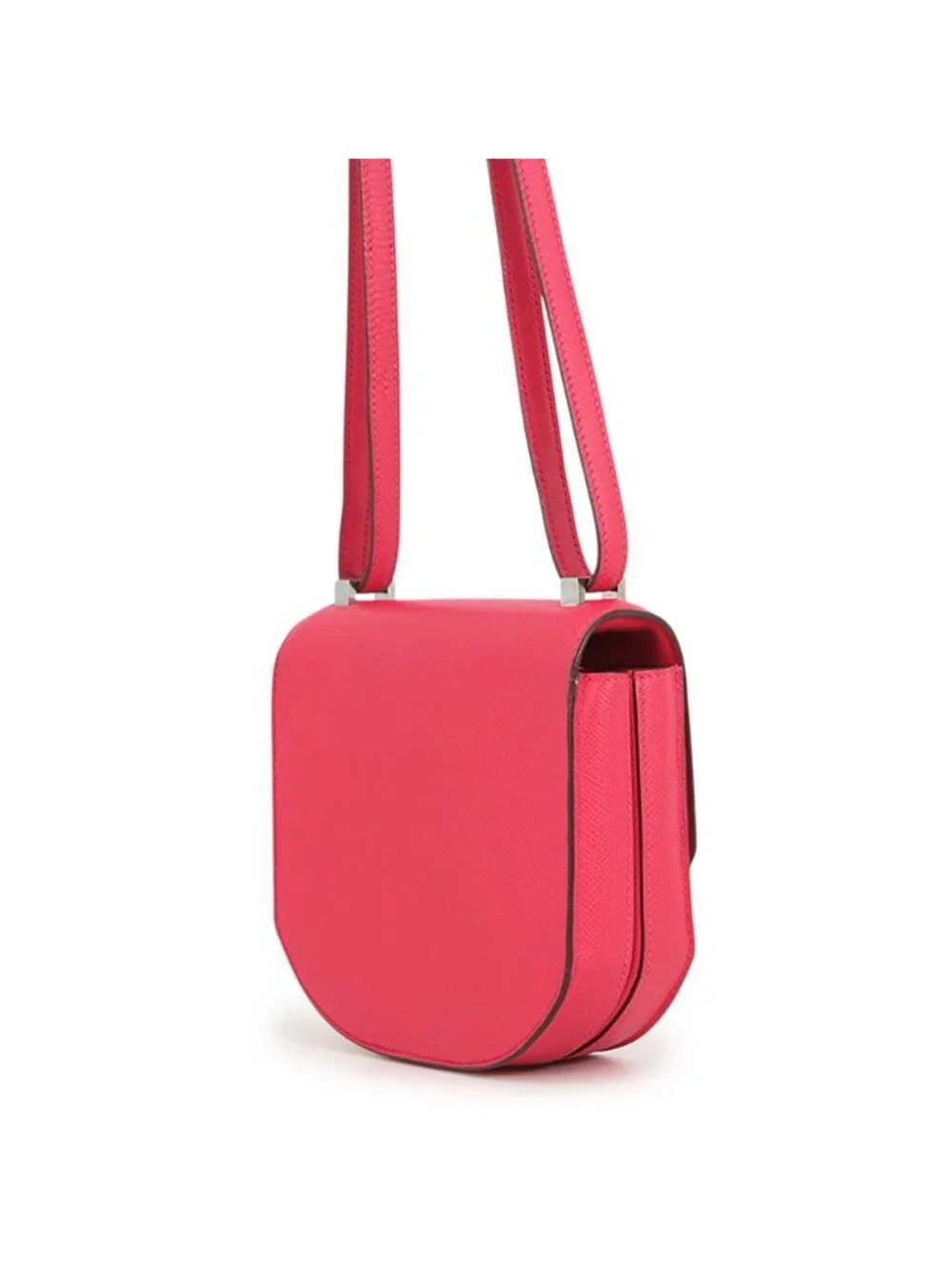 Hermes Shoulder Bag Mosaic Van Quatre Rose Silver Epsom